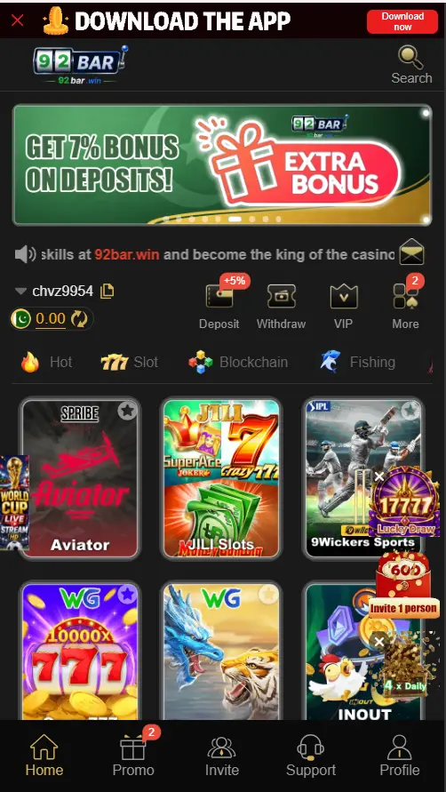 92Bar Win Game