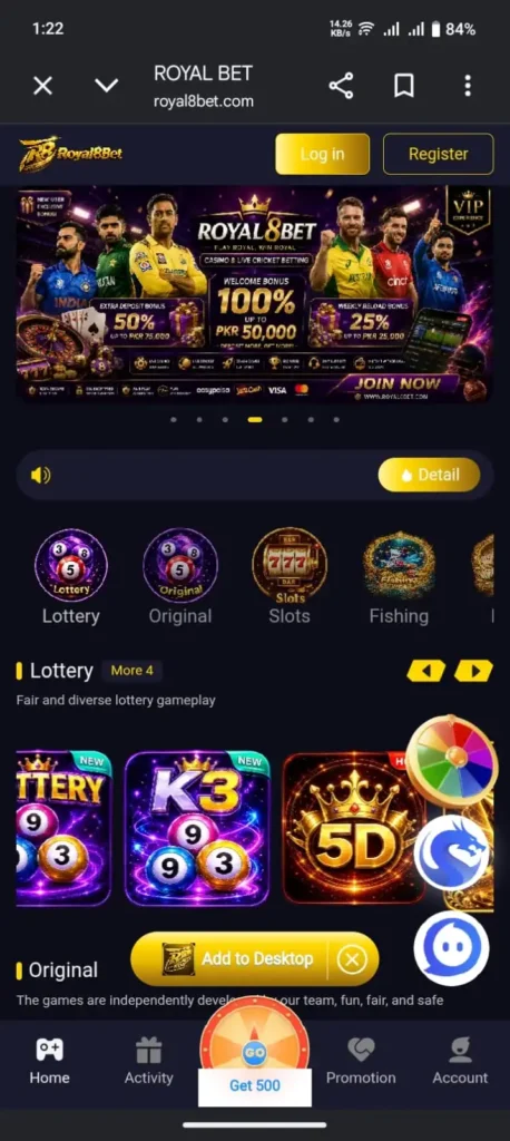 Royal8Bet APK Game