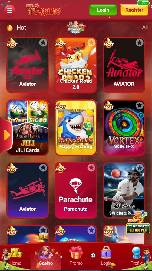 7C Game APK for Pakistan