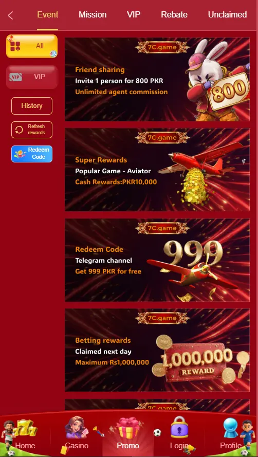 7C Game APK for Pakistan